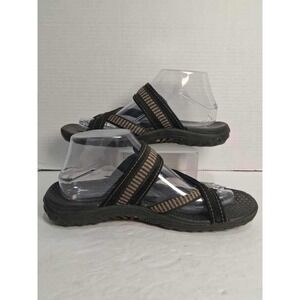 Skechers‎ Outdoor Lifestyle Sandals Women's Size 8 Black Tan Strappy Comfort